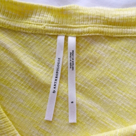 By Anthropologie Damania Yellow Asymmetrical Lightweight Pullover Sweater Small - Picture 12 of 16